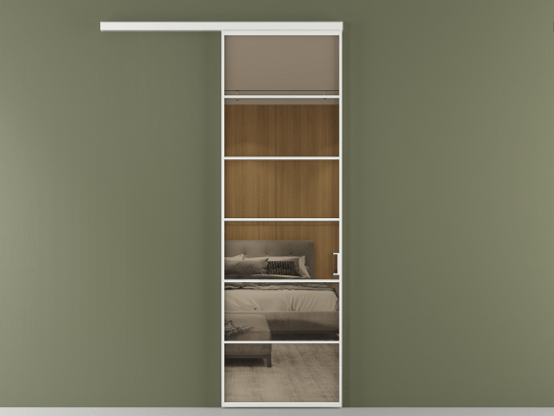 Перегородка Formato вдоль стены одностворчатая #VENDORCODE# #FURNISH# #GLASS# Цена #PRICE# #CURRENCY#  | Volhovec