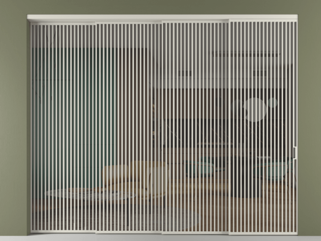 Перегородка Формато внутри проёма 4 створки с синхронным механизмом АЛПР 040.06 Алюминий тёплый серый Прозрачное серое стекло, триплекс. Цена 40520 AZE 1. Полотно 4 шт. (800/2100 мм)
2. Комплект установки раздвижной системы
3. Базовый комплект фурнитуры
4. Комплект фурнитуры телескопик синхро-3
5. Ручка Рондо. Фабрика дверей Волховец 8 (800) 551 43 19 Перегородка Формато внутри проёма 4 створки с синхронным механизмом АЛПР 040.06 Алюминий тёплый серый Прозрачное серое стекло, триплекс Цена 40520 AZE | Volhovec