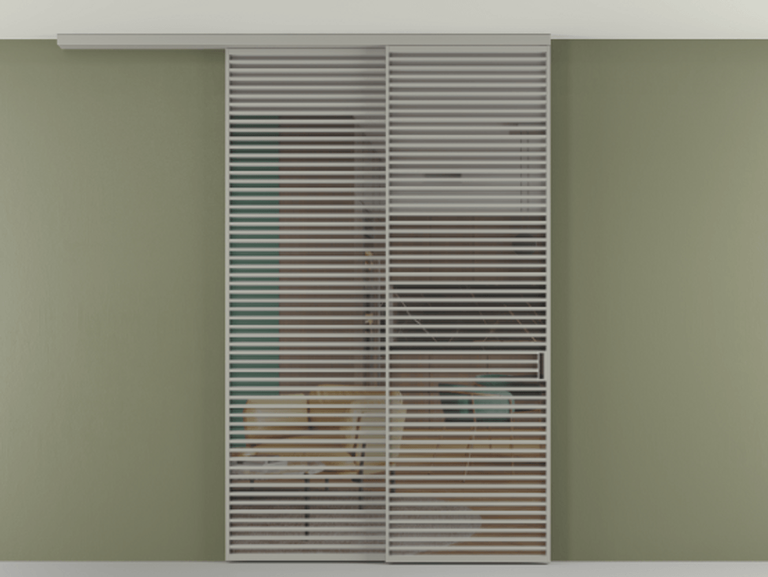 Перегородка Формато вдоль стены на потолок 2 створки с синхронным механизмом АЛПР 040.07 Алюминий нейтральный серый Прозрачное серое стекло, триплекс. Цена 23480 AZE 1. Полотно 2 шт. (800/2100 мм)
2. Комплект установки раздвижной системы
3. Базовый комплект фурнитуры
4.Ручка Рондо. Фабрика дверей Волховец 8 (800) 551 43 19 Перегородка Формато вдоль стены на потолок 2 створки с синхронным механизмом АЛПР 040.07 Алюминий нейтральный серый Прозрачное серое стекло, триплекс Цена 23480 AZE | Volhovec