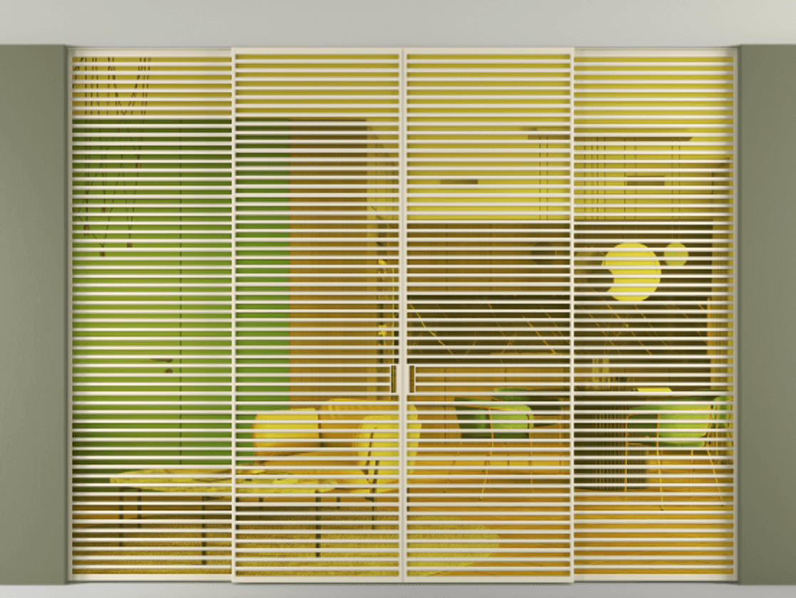 Перегородка Formato внутри проёма скрытое крепление в потолок 4 створки АЛПР 040.07 Алюминий бежево-серый Прозрачное жёлтое стекло, триплекс. Цена 1002060 ₽ 1. Полотно 4 шт. (800/2100 мм)
2. Комплект установки раздвижной системы
3. Базовый комплект фурнитуры
4.Ручка RONDO. Фабрика дверей Волховец 8 (800) 551 43 19 Перегородка Formato внутри проёма скрытое крепление в потолок 4 створки АЛПР 040.07 Алюминий бежево-серый Прозрачное жёлтое стекло, триплекс Цена 1002060 ₽ | Volhovec