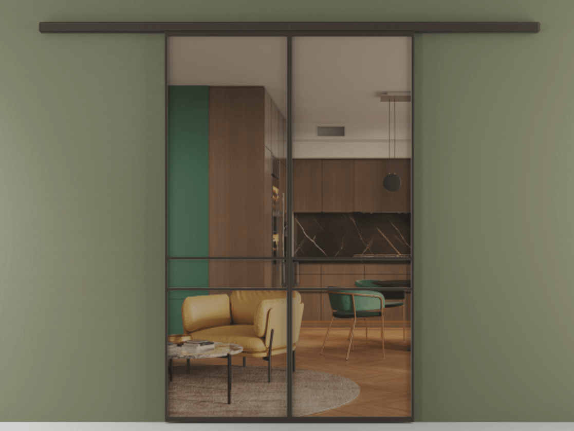 Перегородка Formato вдоль стены 2 створки АЛПР 040.02 Алюминий антрацит Прозрачное бронзовое стекло, триплекс. Цена 12150 AZE 1. Полотно 2 шт. (800/2100 мм)
2. Комплект установки раздвижной системы
3. Базовый комплект фурнитуры
4.Ручка RONDO
. Фабрика дверей Волховец 8 (800) 551 43 19 Перегородка Formato вдоль стены 2 створки АЛПР 040.02 Алюминий антрацит Прозрачное бронзовое стекло, триплекс Цена 12150 AZE | Volhovec