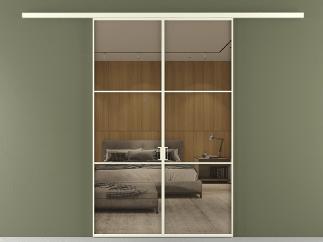 Перегородка Formato вдоль стены 2 створки АЛПР 040.03 Алюминий молочно-белый Рефлективное бронзовое стекло "Stopsol", калёное. Цена 12980 AZE 1. Полотно 2 шт. (800/2100 мм)
2. Комплект установки раздвижной системы
3. Базовый комплект фурнитуры
4.Ручка RONDO
. Фабрика дверей Волховец 8 (800) 551 43 19 Перегородка Formato вдоль стены 2 створки АЛПР 040.03 Алюминий молочно-белый Рефлективное бронзовое стекло "Stopsol", калёное Цена 12980 AZE | Volhovec