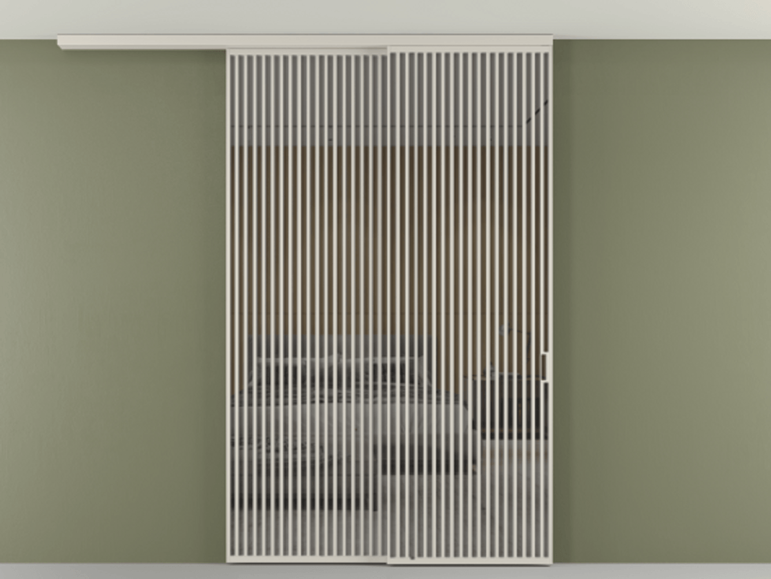 Перегородка Формато вдоль стены на потолок 2 створки с синхронным механизмом АЛПР 040.06 Алюминий облачно-серый Рефлективное серое стекло "Стопсол", калёное. Цена 24150 AZE 1. Полотно 2 шт. (800/2100 мм)
2. Комплект установки раздвижной системы
3. Базовый комплект фурнитуры
4.Ручка Рондо. Фабрика дверей Волховец 8 (800) 551 43 19 Перегородка Формато вдоль стены на потолок 2 створки с синхронным механизмом АЛПР 040.06 Алюминий облачно-серый Рефлективное серое стекло "Стопсол", калёное Цена 24150 AZE | Volhovec