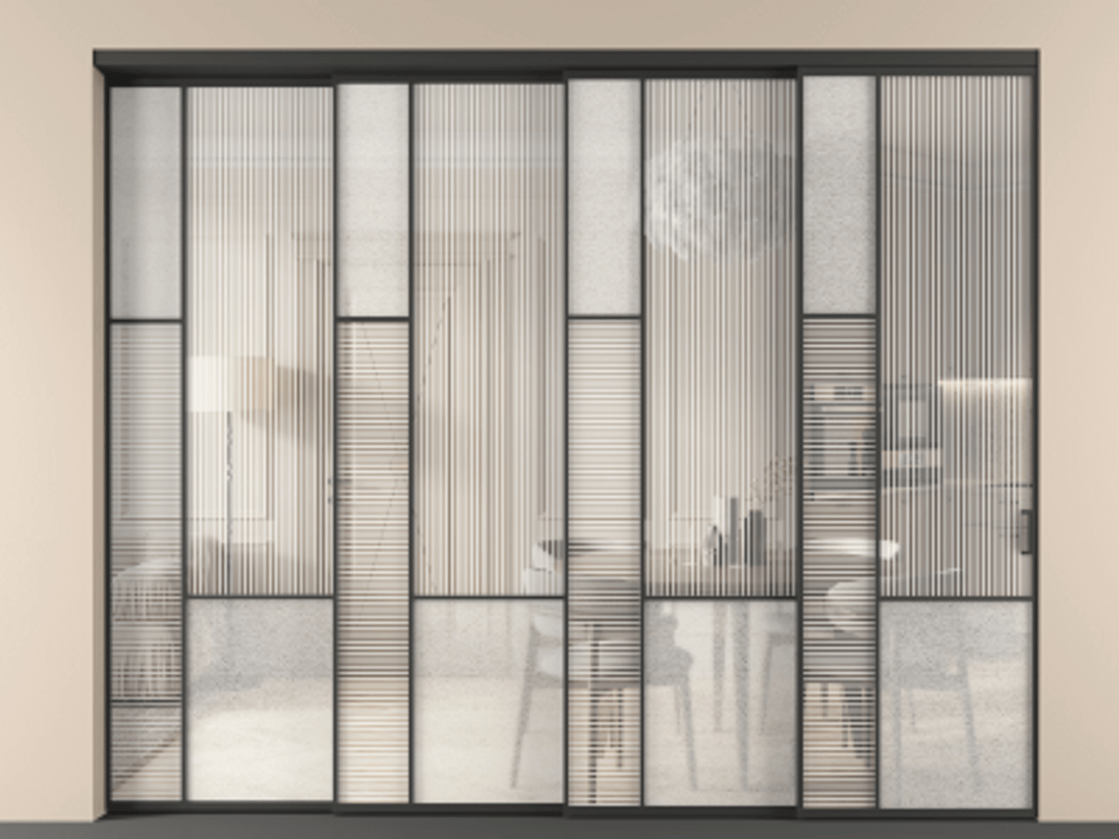 Перегородка Mosaic внутри проема телескопик синхро-4 #VENDORCODE# #FURNISH# #GLASS# Цена #PRICE# #CURRENCY# | Volhovec
