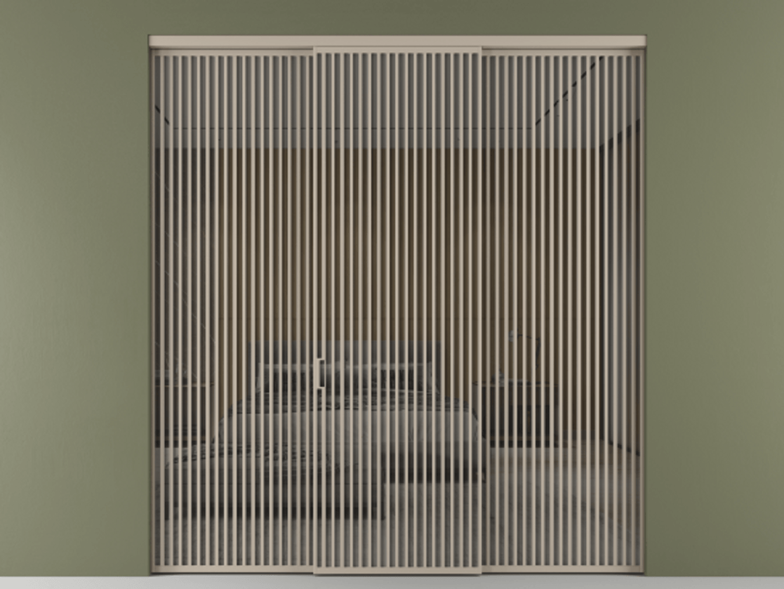 Перегородка Формато внутри проёма 3 створки АЛПР 040.06 Алюминий бисквитный Рефлективное серое стекло "Стопсол", калёное. Цена 31880 AZE 1. Полотно 3 шт. (800/2100 мм)
2. Комплект установки раздвижной системы
3. Базовый комплект фурнитуры
4.Ручка Рондо. Фабрика дверей Волховец 8 (800) 551 43 19 Перегородка Формато внутри проёма 3 створки АЛПР 040.06 Алюминий бисквитный Рефлективное серое стекло "Стопсол", калёное Цена 31880 AZE | Volhovec