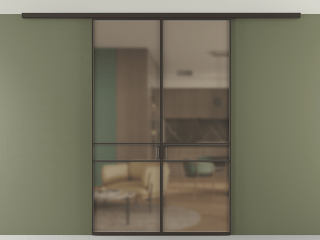 Перегородка Формато вдоль стены на потолок 2 створки АЛПР 040.02 Алюминий антрацит Сатинированное бронзовое стекло, триплекс. Цена 9730 AZE 1. Полотно 2 шт. (800/2100 мм)
2. Комплект установки раздвижной системы
3. Базовый комплект фурнитуры
4.Ручка Рондо. Фабрика дверей Волховец 8 (800) 551 43 19 Перегородка Формато вдоль стены на потолок 2 створки АЛПР 040.02 Алюминий антрацит Сатинированное бронзовое стекло, триплекс Цена 9730 AZE | Volhovec