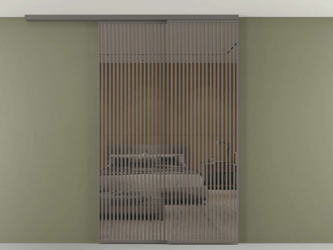 Перегородка Формато вдоль стены на потолок 2 створки с синхронным механизмом АЛПР 040.06 Алюминий классический серый Рефлективное бронзовое стекло "Стопсол", калёное. Цена 24150 AZE 1. Полотно 2 шт. (800/2100 мм)
2. Комплект установки раздвижной системы
3. Базовый комплект фурнитуры
4.Ручка Рондо. Фабрика дверей Волховец 8 (800) 551 43 19 Перегородка Формато вдоль стены на потолок 2 створки с синхронным механизмом АЛПР 040.06 Алюминий классический серый Рефлективное бронзовое стекло "Стопсол", калёное Цена 24150 AZE | Volhovec