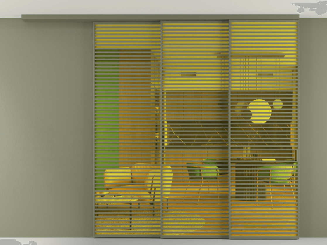 Перегородка Formato вдоль стены на потолок 3 створки с синхронным механизмом АЛПР 040.07 Алюминий оливковый тёмный Прозрачное жёлтое стекло, триплекс. Цена 34100 AZE 1. Полотно 2 шт. (800/2100 мм)
2. Комплект установки раздвижной системы
3. Базовый комплект фурнитуры
4.Ручка RONDO
. Фабрика дверей Волховец 8 (800) 551 43 19 Перегородка Formato вдоль стены на потолок 3 створки с синхронным механизмом АЛПР 040.07 Алюминий оливковый тёмный Прозрачное жёлтое стекло, триплекс Цена 34100 AZE | Volhovec