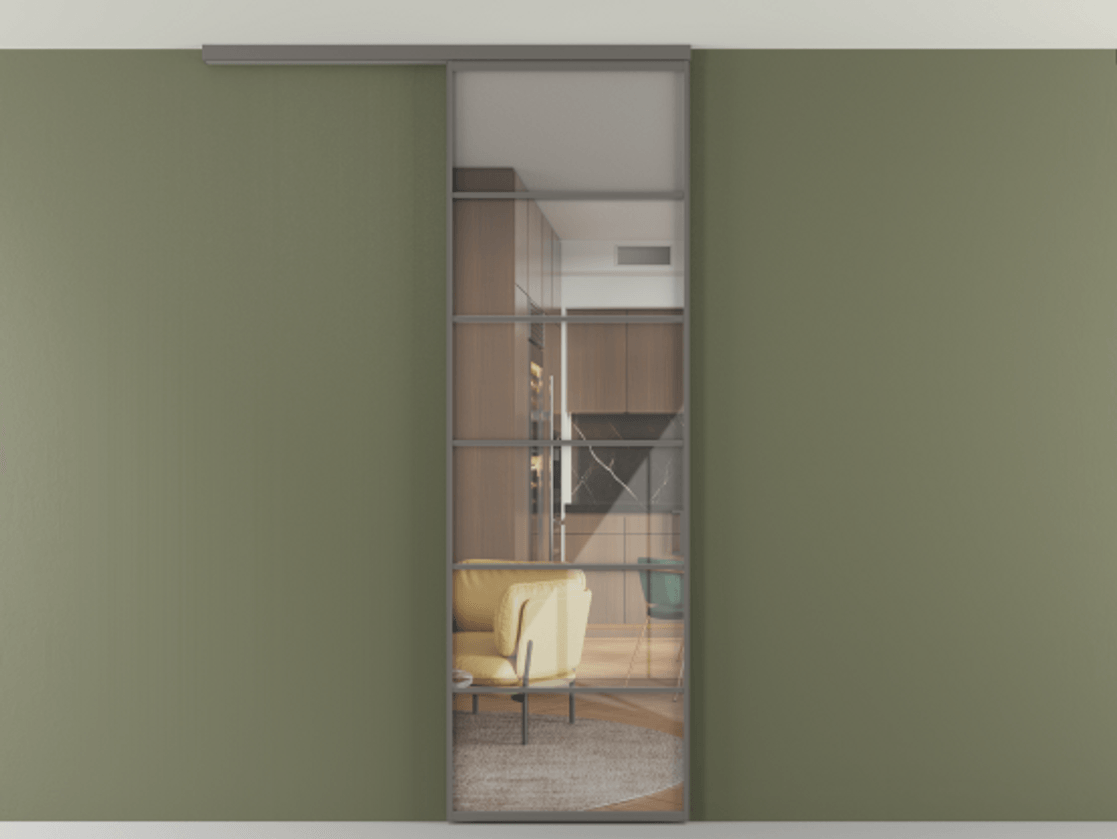 Перегородка Формато вдоль стены на потолок 1 створка АЛПР 040.04 Алюминий классический серый Рефлективное прозрачное стекло "Стопсол", калёное. Цена 5960 AZE 1. Полотно 2 шт. (800/2100 мм)
2. Комплект установки раздвижной системы
3. Базовый комплект фурнитуры
4.Ручка Рондо. Фабрика дверей Волховец 8 (800) 551 43 19 Перегородка Формато вдоль стены на потолок 1 створка АЛПР 040.04 Алюминий классический серый Рефлективное прозрачное стекло "Стопсол", калёное Цена 5960 AZE | Volhovec