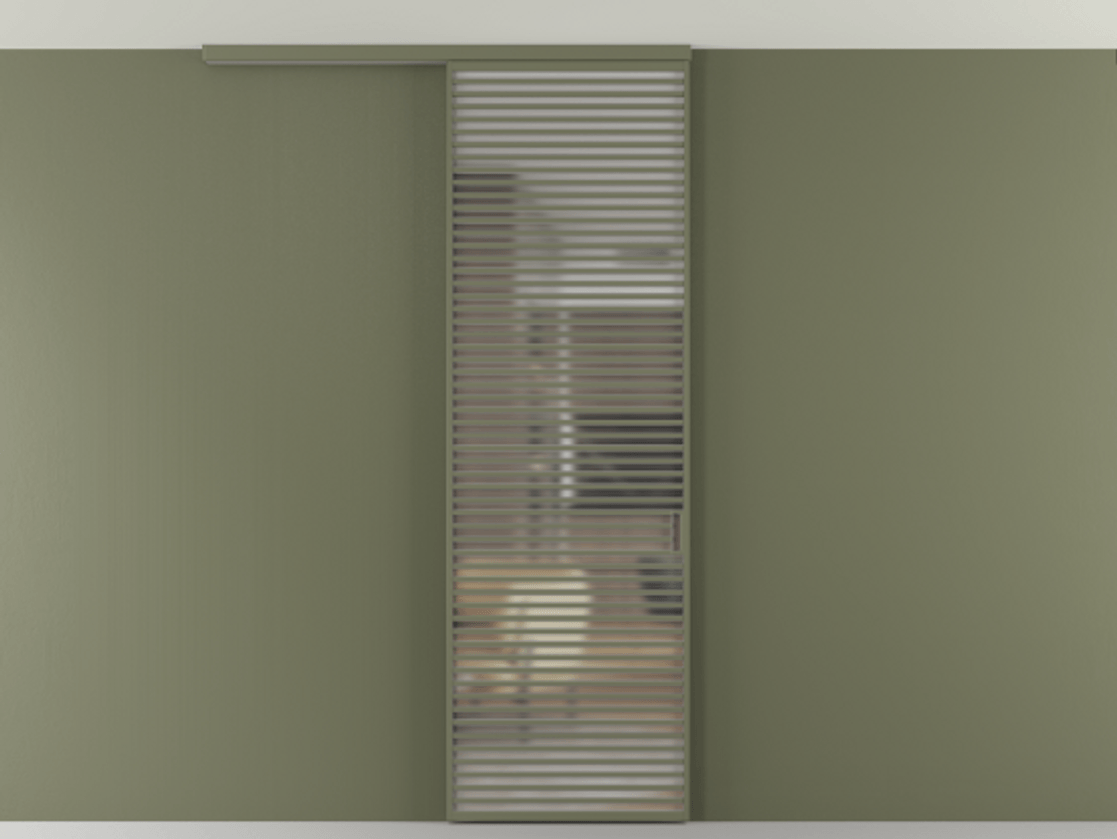 Перегородка Формато вдоль стены на потолок 1 створка АЛПР 040.07 Алюминий оливковый тёмный Сатинированное стекло "Мателюкс Кристал Вижн", калёное, матовое, каленое 6 мм. Цена 10090 AZE 1. Полотно 2 шт. (800/2100 мм)
2. Комплект установки раздвижной системы
3. Базовый комплект фурнитуры
4.Ручка Рондо. Фабрика дверей Волховец 8 (800) 551 43 19 Перегородка Формато вдоль стены на потолок 1 створка АЛПР 040.07 Алюминий оливковый тёмный Сатинированное стекло "Мателюкс Кристал Вижн", калёное, матовое, каленое 6 мм Цена 10090 AZE | Volhovec