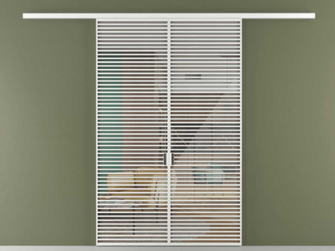 Перегородка Formato вдоль стены 2 створки АЛПР 040.07 Алюминий белоснежный Рефлективное прозрачное стекло "Stopsol", калёное. Цена 23200 AZE 1. Полотно 2 шт. (800/2100 мм)
2. Комплект установки раздвижной системы
3. Базовый комплект фурнитуры
4.Ручка RONDO
. Фабрика дверей Волховец 8 (800) 551 43 19 Перегородка Formato вдоль стены 2 створки АЛПР 040.07 Алюминий белоснежный Рефлективное прозрачное стекло "Stopsol", калёное Цена 23200 AZE | Volhovec