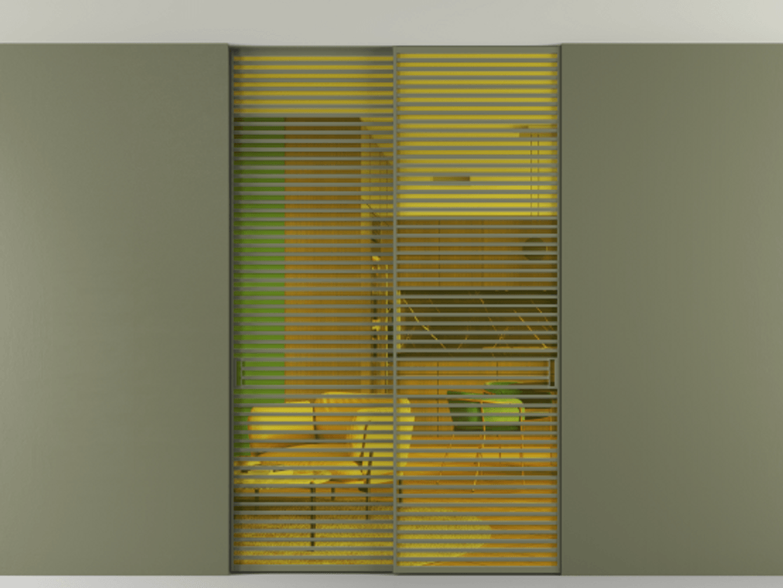 Перегородка Formato внутри проёма скрытое крепление в потолок 2 створки АЛПР 040.07 Алюминий оливковый тёмный Прозрачное жёлтое стекло, триплекс. Цена 22400 AZE 1. Полотно 2 шт. (800/2100 мм)
2. Комплект установки раздвижной системы
3. Базовый комплект фурнитуры
4. Ручка RONDO. Фабрика дверей Волховец 8 (800) 551 43 19 Перегородка Formato внутри проёма скрытое крепление в потолок 2 створки АЛПР 040.07 Алюминий оливковый тёмный Прозрачное жёлтое стекло, триплекс Цена 22400 AZE | Volhovec