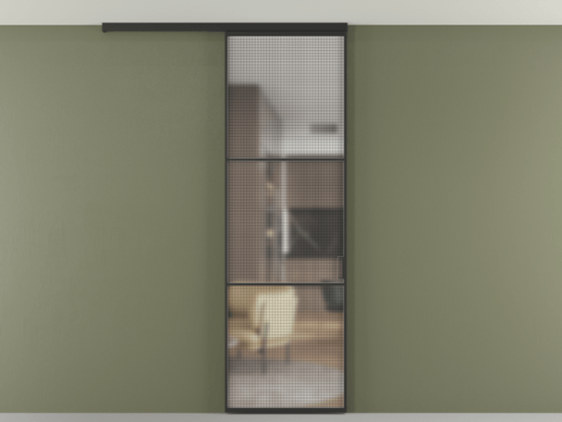 Перегородка Formato вдоль стены на потолок одностворчатая #VENDORCODE# #FURNISH# #GLASS# Цена #PRICE# #CURRENCY# | Volhovec