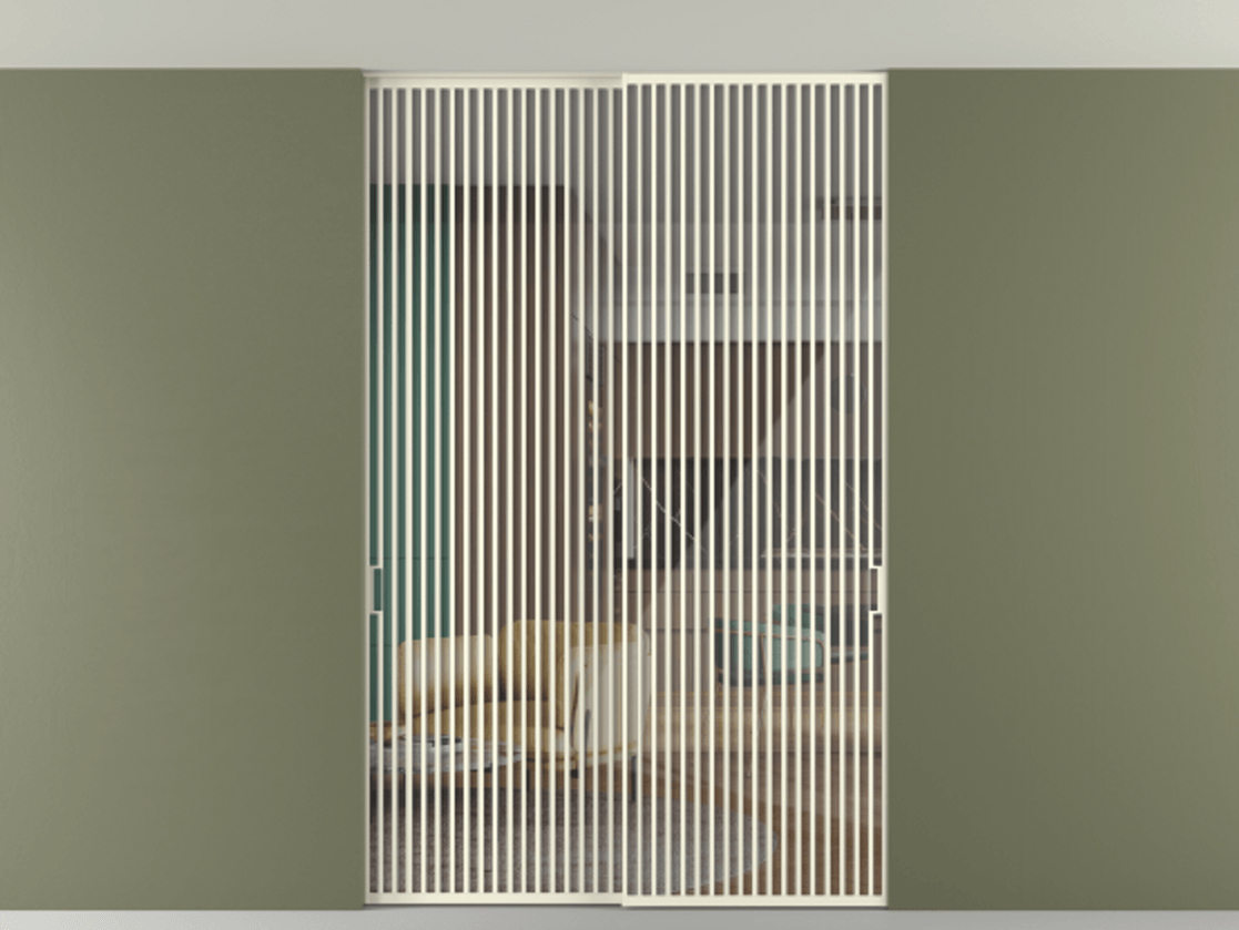 Перегородка Формато внутри проёма скрытое крепление в потолок 2 створки АЛПР 040.06 Алюминий молочно-белый Рефлективное прозрачное стекло "Стопсол", калёное. Цена 27160 AZE 1. Полотно 2 шт. (800/2100 мм)
2. Комплект установки раздвижной системы
3. Базовый комплект фурнитуры
4. Ручка Рондо. Фабрика дверей Волховец 8 (800) 551 43 19 Перегородка Формато внутри проёма скрытое крепление в потолок 2 створки АЛПР 040.06 Алюминий молочно-белый Рефлективное прозрачное стекло "Стопсол", калёное Цена 27160 AZE | Volhovec