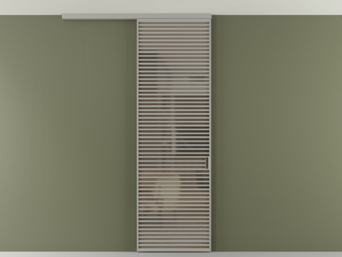 Перегородка Формато вдоль стены на потолок 1 створка АЛПР 040.07 Алюминий нейтральный серый Сатинированное бронзовое стекло, триплекс. Цена 9760 AZE 1. Полотно 2 шт. (800/2100 мм)
2. Комплект установки раздвижной системы
3. Базовый комплект фурнитуры
4.Ручка Рондо. Фабрика дверей Волховец 8 (800) 551 43 19 Перегородка Формато вдоль стены на потолок 1 створка АЛПР 040.07 Алюминий нейтральный серый Сатинированное бронзовое стекло, триплекс Цена 9760 AZE | Volhovec