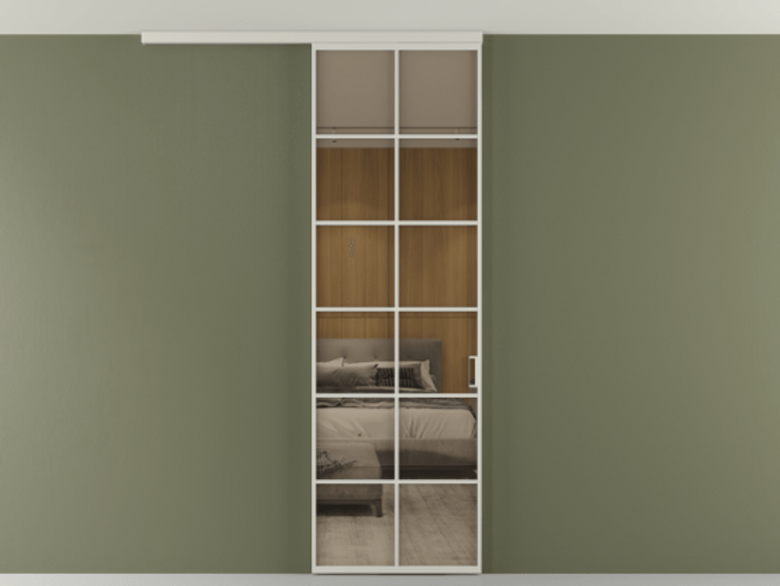 Перегородка Формато вдоль стены на потолок 1 створка АЛПР 040.05 Алюминий тёплый серый Рефлективное бронзовое стекло "Стопсол", калёное. Цена 6990 AZE 1. Полотно 2 шт. (800/2100 мм)
2. Комплект установки раздвижной системы
3. Базовый комплект фурнитуры
4.Ручка Рондо. Фабрика дверей Волховец 8 (800) 551 43 19 Перегородка Формато вдоль стены на потолок 1 створка АЛПР 040.05 Алюминий тёплый серый Рефлективное бронзовое стекло "Стопсол", калёное Цена 6990 AZE | Volhovec