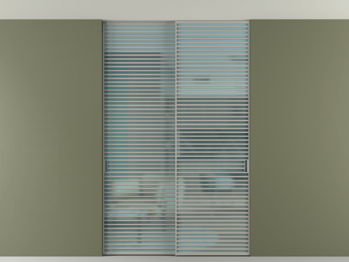 Перегородка Formato внутри проёма скрытое крепление в потолок 2 створки АЛПР 040.07 Алюминий нейтральный серый Сатинированное голубое стекло, триплекс. Цена 21400 AZE 1. Полотно 2 шт. (800/2100 мм)
2. Комплект установки раздвижной системы
3. Базовый комплект фурнитуры
4. Ручка RONDO. Фабрика дверей Волховец 8 (800) 551 43 19 Перегородка Formato внутри проёма скрытое крепление в потолок 2 створки АЛПР 040.07 Алюминий нейтральный серый Сатинированное голубое стекло, триплекс Цена 21400 AZE | Volhovec