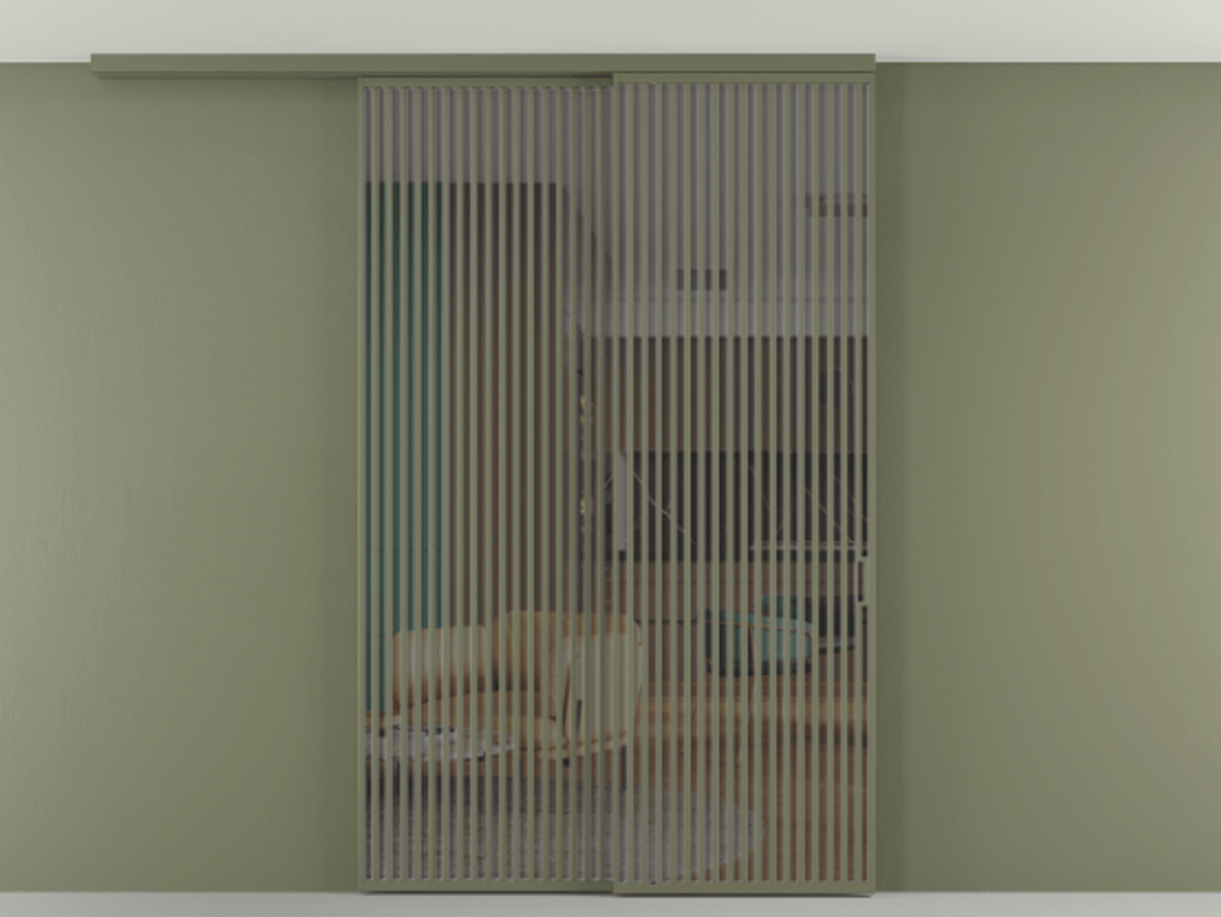 Перегородка Формато вдоль стены на потолок 2 створки с синхронным механизмом АЛПР 040.06 Алюминий оливковый тёмный Прозрачное серое стекло, триплекс. Цена 23480 AZE 1. Полотно 2 шт. (800/2100 мм)
2. Комплект установки раздвижной системы
3. Базовый комплект фурнитуры
4.Ручка Рондо. Фабрика дверей Волховец 8 (800) 551 43 19 Перегородка Формато вдоль стены на потолок 2 створки с синхронным механизмом АЛПР 040.06 Алюминий оливковый тёмный Прозрачное серое стекло, триплекс Цена 23480 AZE | Volhovec