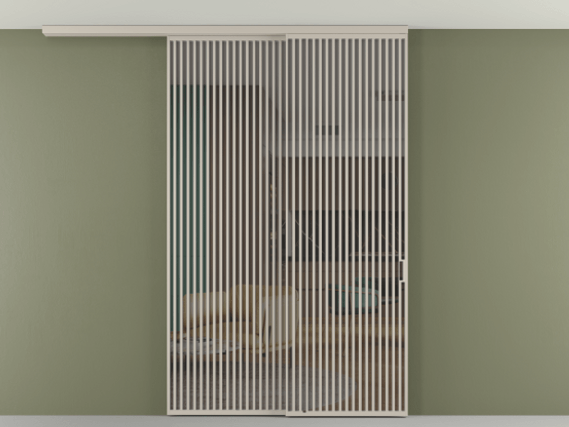 Перегородка Формато вдоль стены на потолок 2 створки с синхронным механизмом АЛПР 040.06 Алюминий светло-бежевый Прозрачное серое стекло, триплекс. Цена 23480 AZE 1. Полотно 2 шт. (800/2100 мм)
2. Комплект установки раздвижной системы
3. Базовый комплект фурнитуры
4.Ручка Рондо. Фабрика дверей Волховец 8 (800) 551 43 19 Перегородка Формато вдоль стены на потолок 2 створки с синхронным механизмом АЛПР 040.06 Алюминий светло-бежевый Прозрачное серое стекло, триплекс Цена 23480 AZE | Volhovec