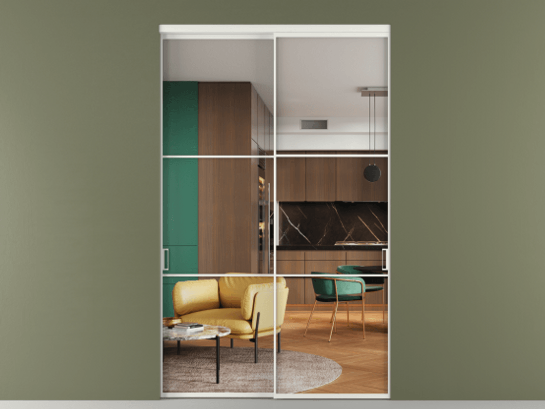 Перегородка Formato внутри проёма 2 створки АЛПР 040.03 Алюминий светло-серый Прозрачное стекло "Crystal Vision", калёное. Цена 24930 AZE 1. Полотно 2 шт. (800/2100 мм)
2. Комплект установки раздвижной системы
3. Базовый комплект фурнитуры
4.Ручка RONDO. Фабрика дверей Волховец 8 (800) 551 43 19 Перегородка Formato внутри проёма 2 створки АЛПР 040.03 Алюминий светло-серый Прозрачное стекло "Crystal Vision", калёное Цена 24930 AZE | Volhovec