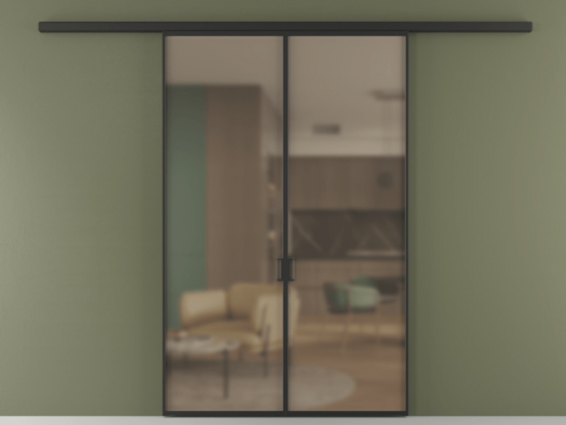 Перегородка Formato вдоль стены 2 створки АЛПР 040.01 Алюминий Черный Сатинированное бронзовое стекло, триплекс. Скрытый короб ЧЕР Цена 11120 AZE 1. Полотно 2 шт. (800/2100 мм)
2. Комплект установки раздвижной системы
3. Базовый комплект фурнитуры
4.Ручка RONDO
. Фабрика дверей Волховец 8 (800) 551 43 19 Перегородка Formato вдоль стены 2 створки АЛПР 040.01 Алюминий Черный Сатинированное бронзовое стекло, триплекс Цена 11120 AZE | Volhovec