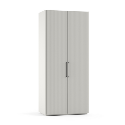 Мебель Шкафы для одежды Модуле. Цвет Матовый облачно-серый. Материал Гладкая эмаль. Коллекция Идея 1. Картинка.