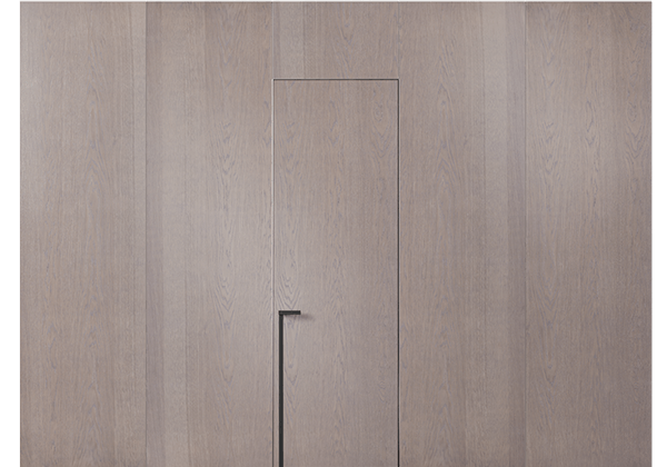 Панели для отделки стен Стеновая панель в древесной отделке Дуб дымчатый. Цвет Дуб дымчатый. Материал Шпон ценных пород. Коллекция Древесные отделки. Картинка.