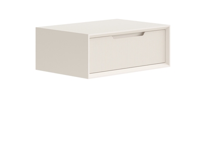 Мебель Тумба подвесная прикроватная Velvet 1 ящик. Цвет Матовый бежево-серый. Материал Гладкая эмаль. Коллекция Тумба подвесная прикроватная Velvet 1 ящик. Фото. Мебель Тумба подвесная прикроватная Velvet 1 ящик. Цвет Матовый бежево-серый. Материал Гладкая эмаль. Коллекция Тумба подвесная прикроватная Velvet 1 ящик. Картинка.