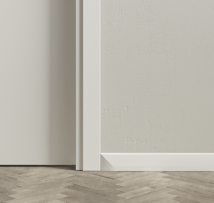 Плинтус Плинтус Универсальный 75 мм. Цвет Бук белоснежный. Коллекция Плинтус Универсальный 75 мм. Картинка.