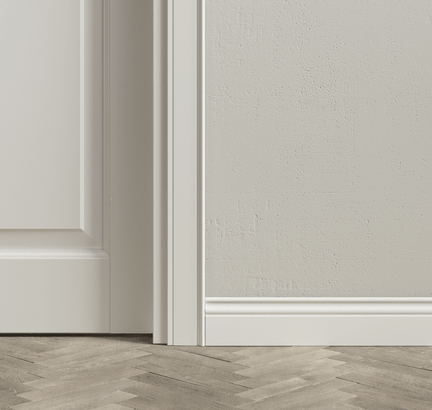 Плинтус Плинтус Классический. Цвет Матовый белоснежный. Коллекция Плинтус Классический. Картинка.