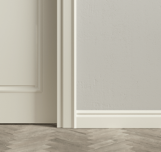 Плинтус Плинтус Неоклассический. Цвет Матовый жемчужный. Коллекция Плинтус Неоклассический. Картинка.