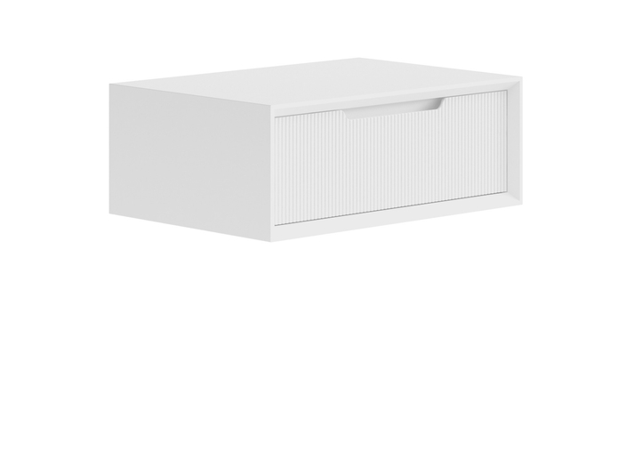 Мебель Тумба подвесная прикроватная Velvet 1 ящик. Цвет Матовый белоснежный. Материал Гладкая эмаль. Коллекция Тумба подвесная прикроватная Velvet 1 ящик. Фото. Мебель Тумба подвесная прикроватная Velvet 1 ящик. Цвет Матовый белоснежный. Материал Гладкая эмаль. Коллекция Тумба подвесная прикроватная Velvet 1 ящик. Картинка.