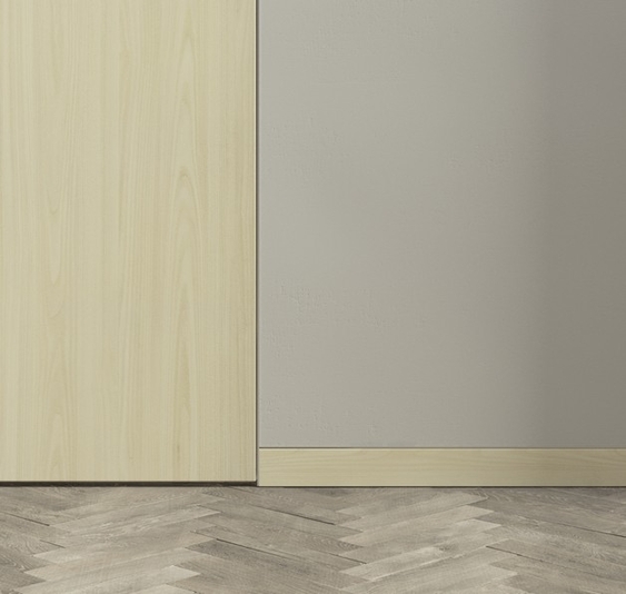 Плинтус Плинтус Скрытый. Цвет Молочный ясень. Коллекция Плинтус Скрытый. Картинка.