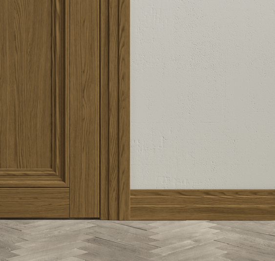 Плинтус Плинтус Каскадный. Цвет Торфяной дуб. Коллекция Плинтус Каскадный. Картинка.