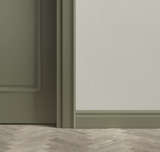 Плинтус Плинтус Неоклассический. Цвет Матовый оливковый тёмный. Коллекция Плинтус Неоклассический. Картинка.