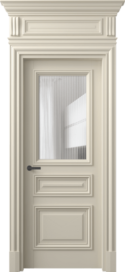 Дверь межкомнатная 7304 ББСР MORU. Цвет Бук бежево-серый. Материал Массив бука эмаль. Коллекция Antique. Картинка.