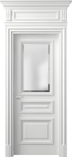 Дверь межкомнатная 7304 ББЛ САТ-Ф. Цвет Бук белоснежный. Материал Массив бука эмаль. Коллекция Antique. Картинка.