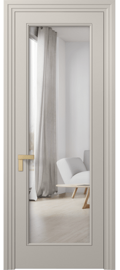 Межкомнатная дверь 8300 МСБЖ Двустороннее зеркало. Цвет Матовый светло-бежевый. Материал Гладкая эмаль. Коллекция Rocca. Фото. Дверь межкомнатная 8300 МСБЖ Двустороннее зеркало. Цвет Матовый светло-бежевый. Материал Гладкая эмаль. Коллекция Rocca. Картинка.