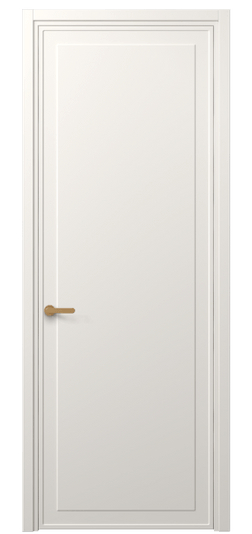 Дверь межкомнатная 8602 МПБЛ. Цвет Матовый пудровый белый. Материал Гладкая эмаль. Коллекция Frame. Картинка.