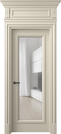 Дверь межкомнатная 7300 ББСР MORU. Цвет Бук бежево-серый. Материал Массив бука эмаль. Коллекция Antique. Картинка.