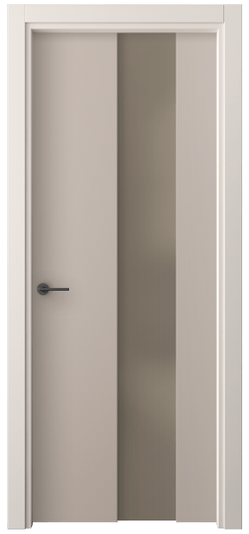 Дверь межкомнатная 4226 ПЭСК БР САТ. Цвет ПЭТ серо-коричневый . Материал ПЭТ. Коллекция Freedom. Картинка.
