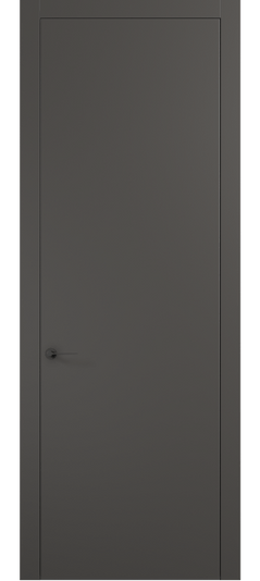 Дверь межкомнатная 0010 АКП ПЭГФ. Цвет ПЭТ графитовый. Материал ПЭТ. Коллекция Planum Pro. Картинка.