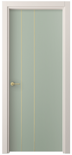 Дверь межкомнатная 4203 ПЭСО. Цвет ПЭТ светло-оливковый. Материал ПЭТ. Коллекция Freedom. Картинка.