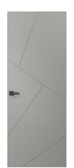 Дверь межкомнатная АКП 8058 МНСР Матовый нейтральный серый. Цвет Матовый нейтральный серый. Материал Гладкая эмаль. Коллекция Linea. Картинка.