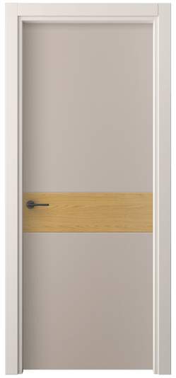 Дверь межкомнатная 4221 ПЭСК. Цвет ПЭТ серо-коричневый . Материал ПЭТ. Коллекция Freedom. Картинка.