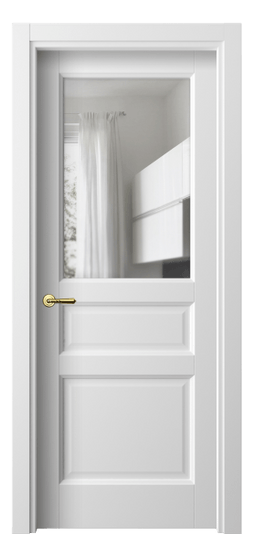 Межкомнатная дверь 1432 БШ Прозрачное стекло. Цвет Белый шёлк. Материал Ciplex ламинатин. Коллекция Galant. Фото. Дверь межкомнатная 1432 БШ Прозрачное стекло. Цвет Белый шёлк. Материал Ciplex ламинатин. Коллекция Galant. Картинка.