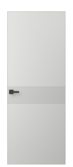 Дверь межкомнатная АКП 8041 МССР. Цвет Матовый светло-серый. Материал Гладкая эмаль. Коллекция Linea. Картинка.