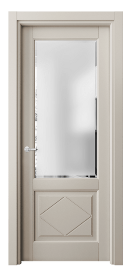 Дверь межкомнатная 6342 БСБЖ САТ Ф. Цвет Бук светло-бежевый. Материал Массив бука эмаль. Коллекция Toscana Rombo. Картинка.