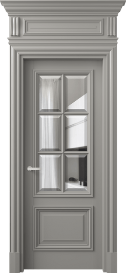 Дверь межкомнатная 7312 МНСР ПРОЗ Ф. Цвет Матовый нейтральный серый. Материал Гладкая эмаль. Коллекция Антик. Картинка.