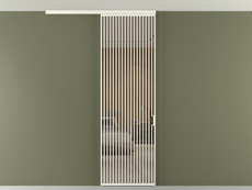 Перегородка Формато вдоль стены на потолок 1 створка